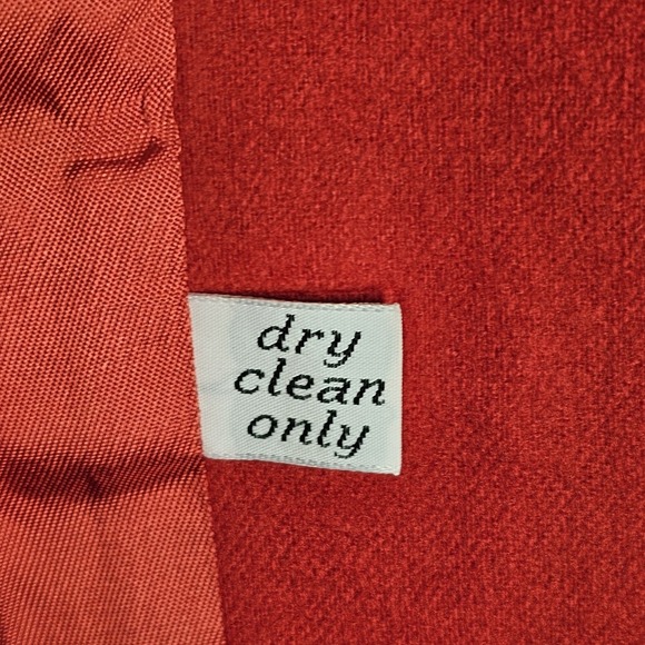 Pendleton VTG Cropped‎ Blazer Made USA Red 100% Wool (Size Tag Faded. See Desc) - Picture 10 of 12